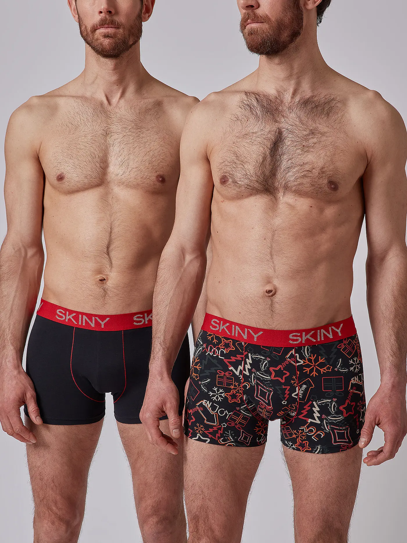 SKINY | Pants 2-er Pkg nightblue ethno selection | schwarz